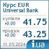 Universal Bank курс євро